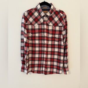 Plaid Button Down Shirt for Women